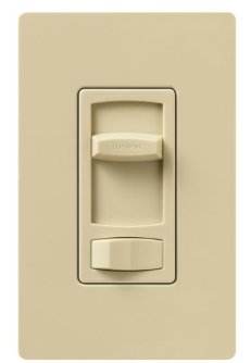 Lutron Skylark Contour Dimmer Switch, 1000W Incandescent/Halogen or 600VA MLV, Single Pole/3-Way, 120V, CT-103PH-IV, Ivory