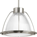 Progress 279364 P5143-0930K9 Prismatic Glass LED 1-Light Pendant, Brushed Nickel
