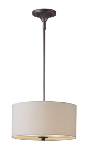 Maxim Lighting 10011OMOI Bongo 2 Light 13 inch Oil Rubbed Bronze Semi-Flush Mount Ceiling Light