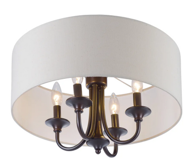 Maxim Lighting 10013OMOI Bongo 4 Light 18 inch Oil Rubbed Bronze Semi-Flush Mount Ceiling Light