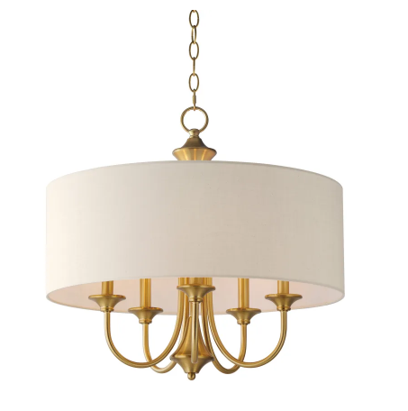 Maxim Lighting 10015OMNAB Bongo 5 Light 22 inch Natural Aged Brass Multi-Light Chandelier Pendant Ceiling Light