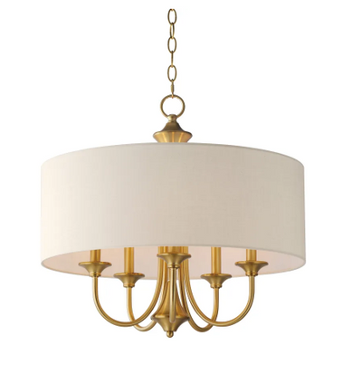 Maxim Lighting 10015OMNAB Bongo 5 Light 22 inch Natural Aged Brass Multi-Light Chandelier Pendant Ceiling Light