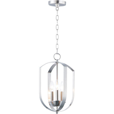 Maxim Lighting 10033SN Provident 3 Light 10 inch Satin Nickel Chandelier Ceiling Light