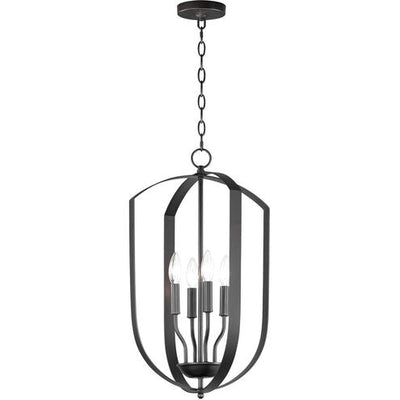 Maxim Lighting 10034BK Provident 4 Light 15 inch Black Chandelier Ceiling Light