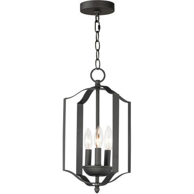 Maxim Lighting 10035BK Provident 3 Light 10 inch Black Single Pendant Ceiling Light