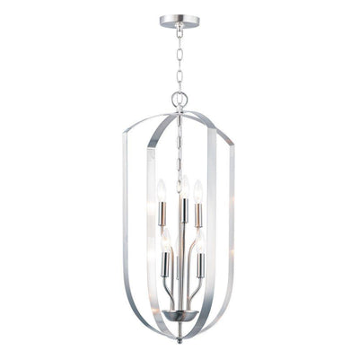 Maxim Lighting 10039SN Provident 6 Light 15 inch Satin Nickel Chandelier Ceiling Light