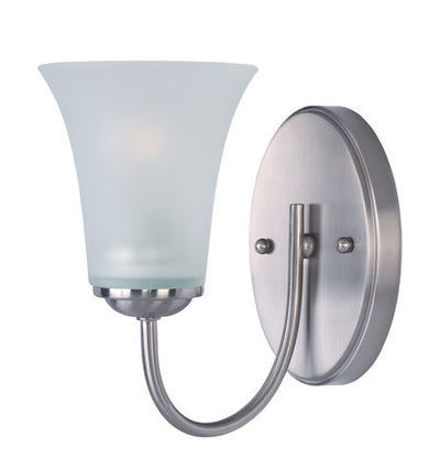 Maxim Lighting 10051FTSN Logan 1 Light 9 inch Satin Nickel Bath Vanity Wall Light