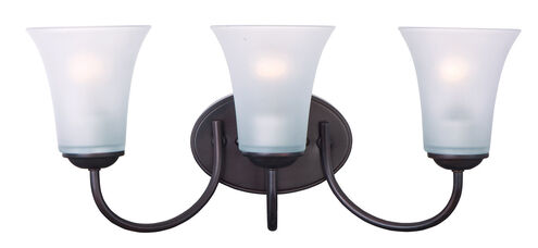 Maxim Lighting 10053FTOI Logan 3 Light 19 inch Oil Rubbed Bronze Bath Vanity Wall Light
