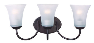Maxim Lighting 10053FTOI Logan 3 Light 19 inch Oil Rubbed Bronze Bath Vanity Wall Light