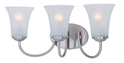 Maxim Lighting 10053FTSN Logan 3 Light 19 inch Satin Nickel Bath Vanity Wall Light