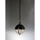 Maxim 10080CLBKSN Axiom 1 Light 12.25 inch Black Satin Nickel Pendant Ceiling Light
