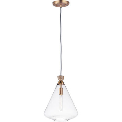 Maxim Lighting 10101CLWOAB Abbott 1 Light 13 inch Weathered Oak/Antique Brass Single Pendant Ceiling Light
