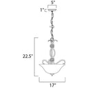 Maxim 10121FTSN Basix 3 Light 17 inch Satin Nickel Pendant Ceiling Light