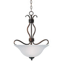 Maxim 10121FTSN Basix 3 Light 17 inch Satin Nickel Pendant Ceiling Light