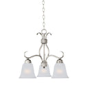 Maxim 10122FTSN Basix 3 Light 19 Inch Satin Nickel Chandelier Ceiling Light