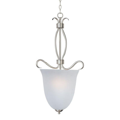 Maxim Lighting 10131FTSN Basix 4 Light 14 inch Satin Nickel Foyer Pendant Ceiling Light