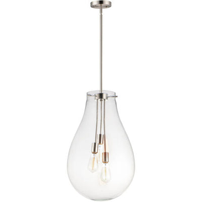Maxim Lighting 10164CLSN Gourd 3 Light 16 inch Satin Nickel Multi-Light Pendant Ceiling Light
