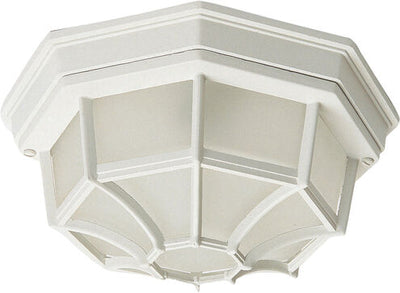 Maxim Lighting 1020WT Crown Hill 2 Light 11 inch White Outdoor Ceiling Mount Light