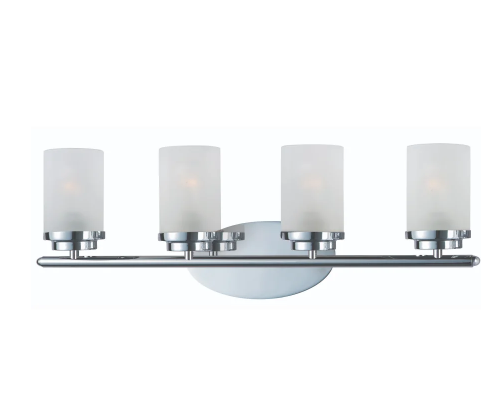 Maxim Lighting 10214FTPC Corona 4 Light 26 inch Polished Chrome Bath Vanity Wall Light