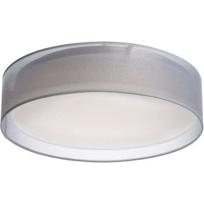 Maxim Lighting 10222WO Prime LED 20 inch Flush Mount Ceiling Light White Organza