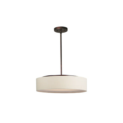 Maxim Lighting 10226OMOI Prime LED 20 inch Pendant Mount Ceiling Light Oatmeal Linen / Oil Rubbed Bronze
