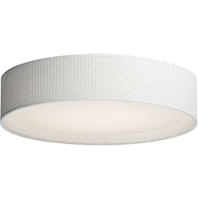 Maxim Lighting 10227WW Prime LED 25 inch Flush Mount Ceiling Light White Weave