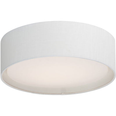 Maxim Lighting 10232WL Prime LED 20 inch Flush Mount Ceiling Light White Linen