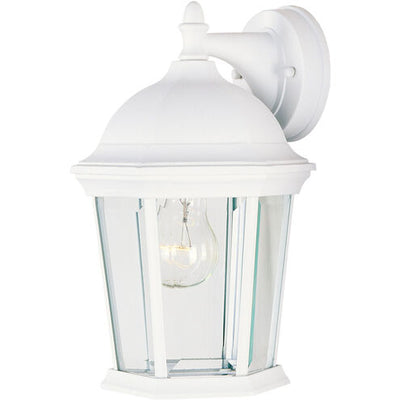 Maxim Lighting 1024WT Builder Cast 1 Light 12 inch White Outdoor Wall Mount Light