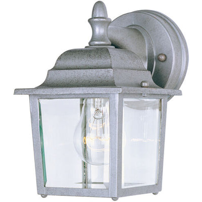 Maxim Lighting 1025PE Builder Cast 1 Light 9 inch Pewter Outdoor Wall Mount Light