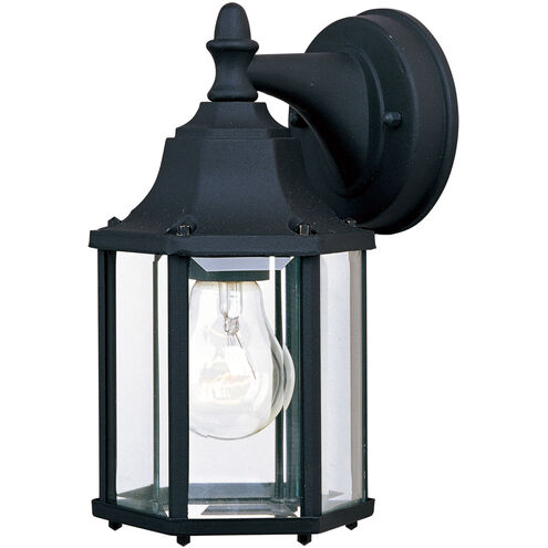 Maxim Lighting 1026BK Builder Cast 1 Light 10 inch Black Outdoor Wall Mount Light