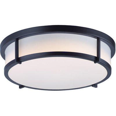 Maxim Lighting 10270WTBK Rogue 3 Light 17 inch Black Flush Mount Ceiling Light