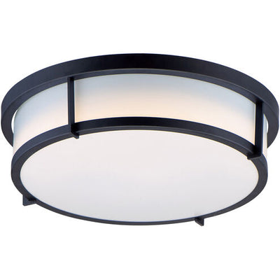 Maxim Lighting 10272WTBK Rogue 2 Light 13 inch Black Flush Mount Ceiling Light