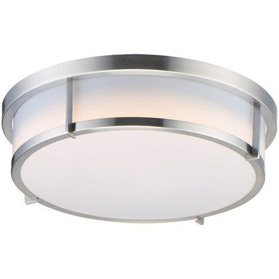 Maxim Lighting 10272WTSN Rogue 2 Light 13 inch Satin Nickel Flush Mount Ceiling Light