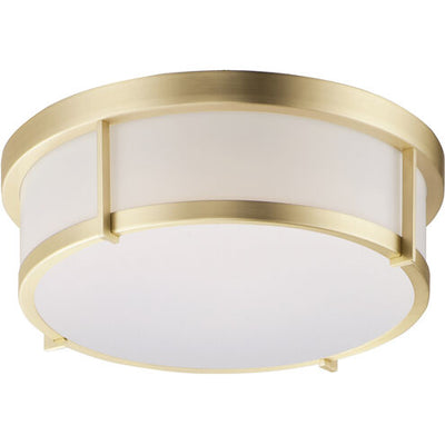 Maxim Lighting 10273WTSBR Rogue LED 13 inch Satin Brass Flush Mount Ceiling Light