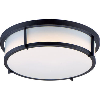 Maxim Lighting 10274WTBK Rogue LED 17 inch Black Flush Mount Ceiling Light