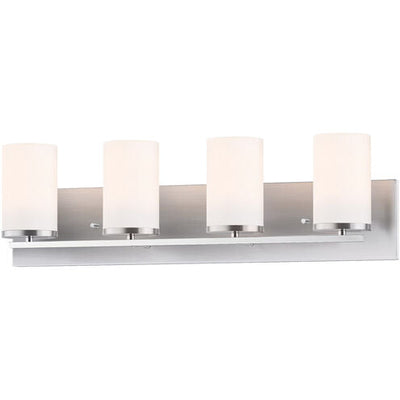 Maxim Lighting 10284SWSN Lateral 4 Light 26 inch Satin Nickel Bath Vanity Wall Light