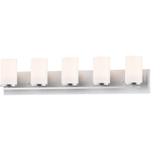 Maxim Lighting 10285SWSN Lateral 5 Light 36 inch Satin Nickel Bath Vanity Wall Light