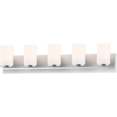 Maxim Lighting 10285SWSN Lateral 5 Light 36 inch Satin Nickel Bath Vanity Wall Light