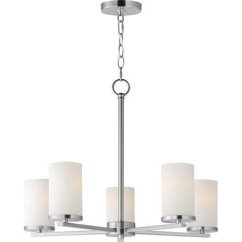 Maxim Lighting 10286SWSN Lateral 5 Light 24 inch Satin Nickel Chandelier Ceiling Light