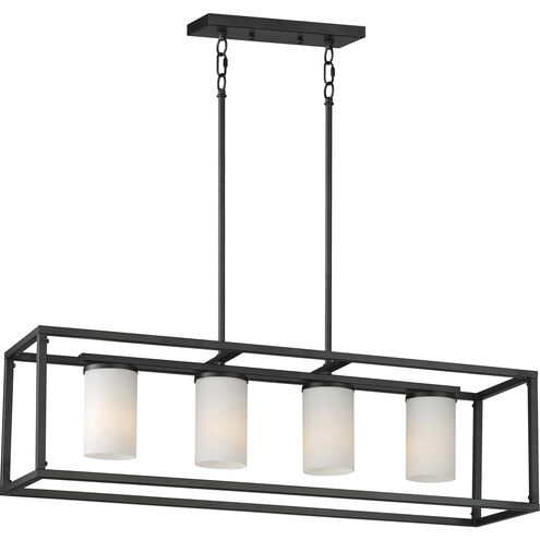 Maxim Lighting 10288SWBK Lateral 4 Light 36 inch Black Chandelier Ceiling Light