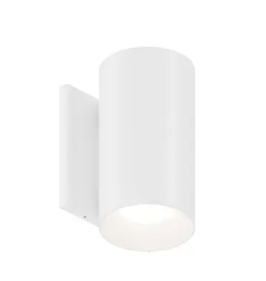 DMF Lighting HCW6B27WH H-Series 3.5" LED Wall Mount Cylinder, Selectable Wattage 5W, 9W, 12W, Dim-to-Warm Color Temperature 2700K, Voltage 120V, White
