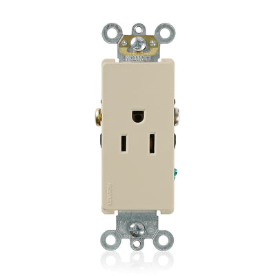 Leviton 16251-I 15 A 125 VAC Switches & Receptacle Ivory