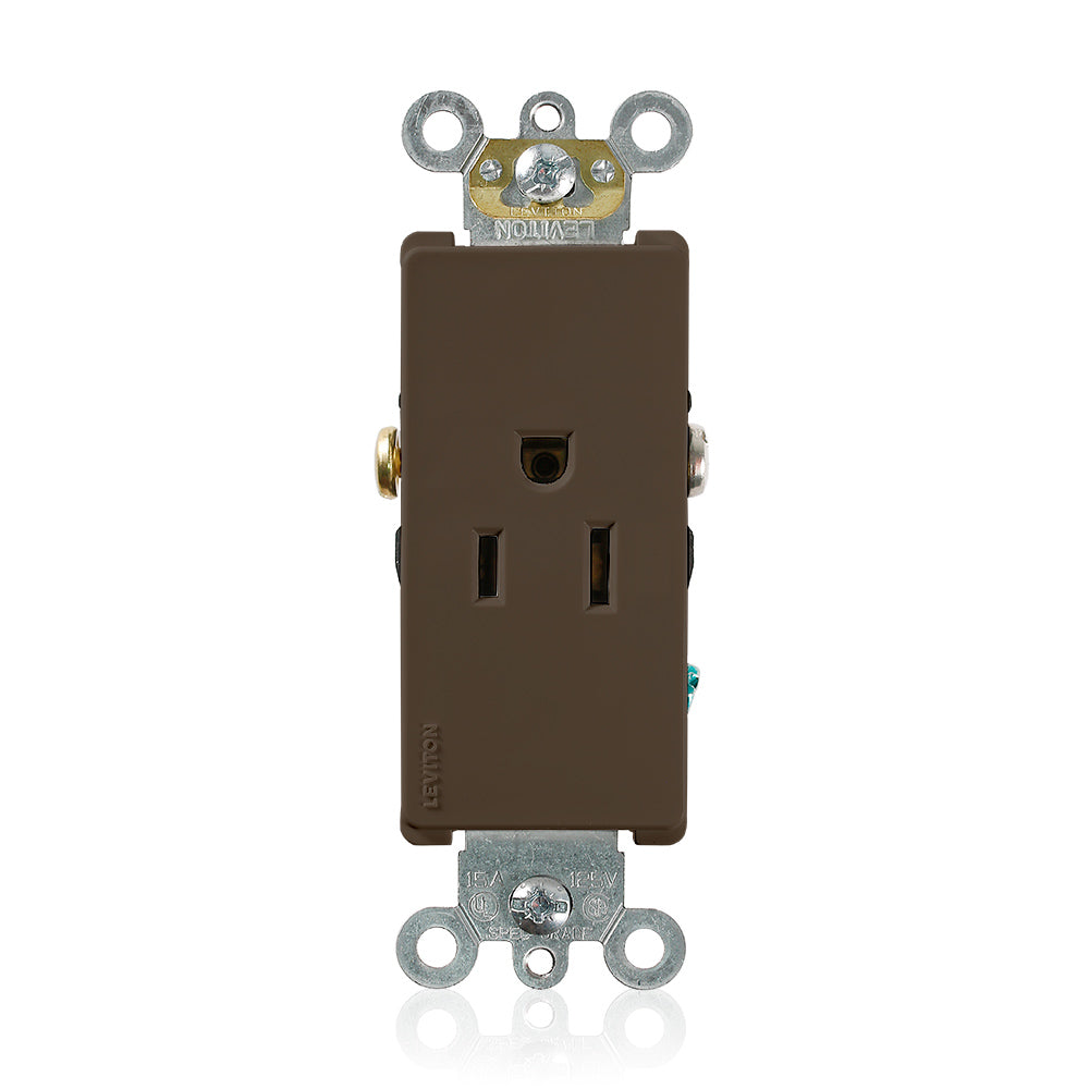 Leviton 16251 15 A 125 VAC Switches & Receptacle Brown