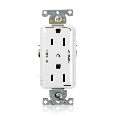 Leviton 16252-2PW 15 A 125 VAC Switches & Receptacle