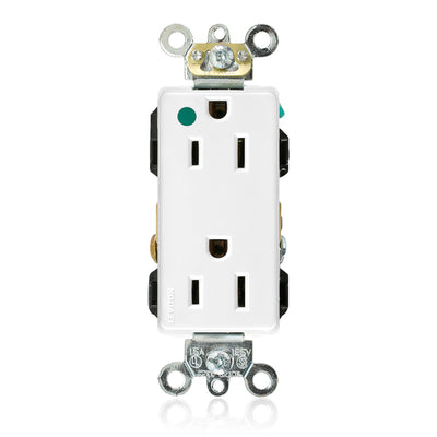Leviton 16262-HGW 15 A 125 VAC Switches & Receptacle White