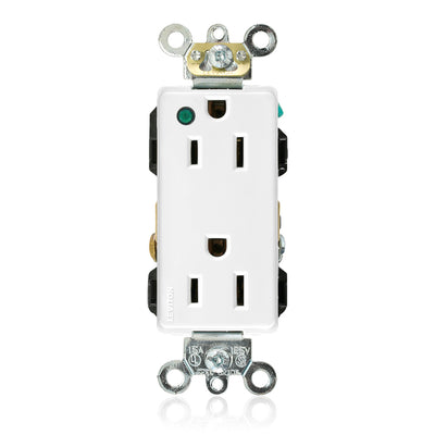 Leviton 16262-PLW 15 A 125 VAC Switches & Receptacle White