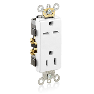 Leviton 16292-W 15 A 125/250 VAC Switches & Receptacle White