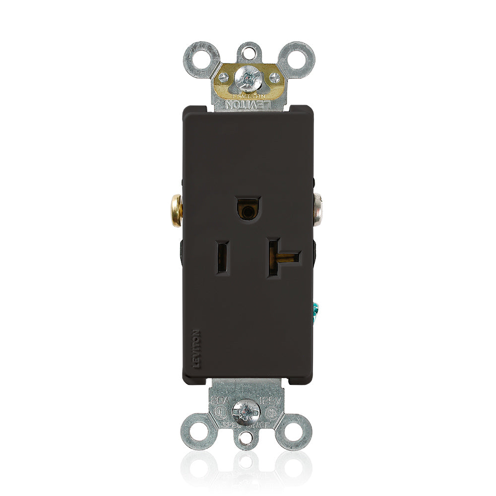 Leviton 16341-E 20 A 125 VAC Switches & Receptacle Black