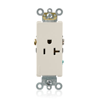 Leviton 16341-T 20 A 125 VAC Switches & Receptacle Light Almond