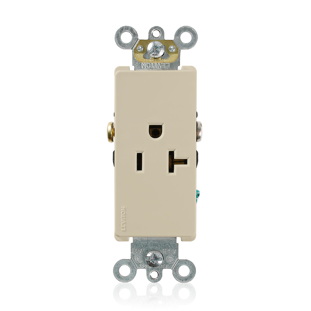 Leviton 16351-I 20 A 125 VAC Switches & Receptacle Ivory